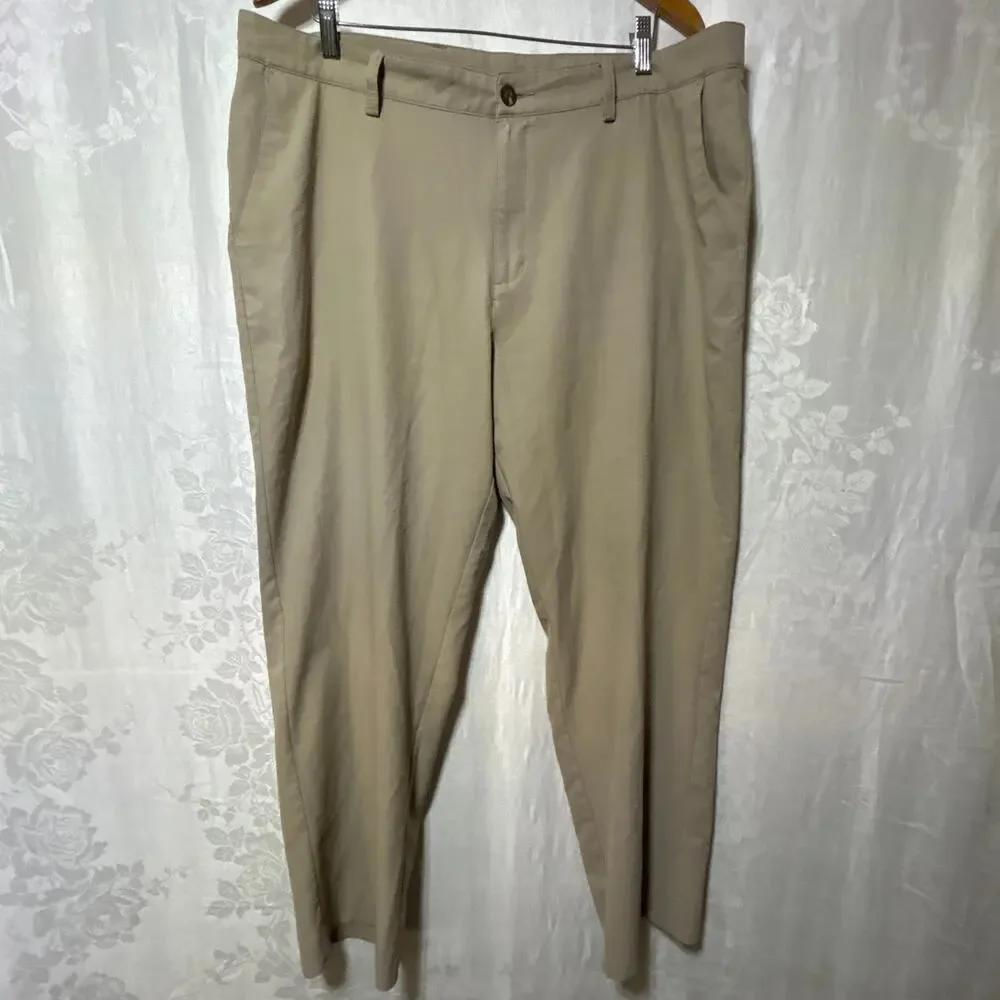 Adidas Performance Pants 40x32 Tan Climacool Rip Stop Golf
